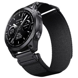 Zenia สายนาฬิกาไนลอนพรีเมียมแบบปลดเร็วขนาด 26มม. สำหรับ Garmin Fenix 8 AMOLED 7X 6X Pro 51mm Sapphire 5X Plus HR Instinct 3 50mm 2X Solar Tactical D2 Tactix 7 Elite/Bravo/Charlie/Delta PX Quatix Descent Mk1 Mk2 Mk2i Mk3i 51mm Enduro COROS VERTIX 2 2S