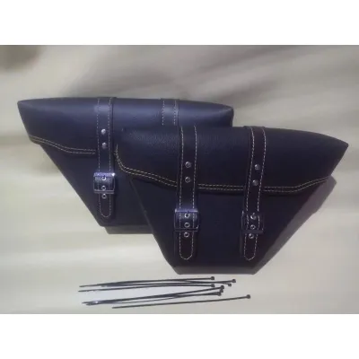 Satu Set Tas motor samping kanan+kiri buat motor Custom Japstyle Cafe Racer