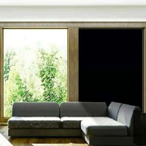 All Black Tint Opaque Glass Sticker Window Film Bedroom Sunscreen Insulating Film Unidirectional Light Blocking
