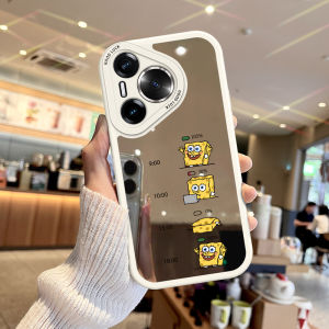 NAZHIMING | Mirror SpongeBob Patrick Star Design Phone Case with Makeup Mirror and Drop Protection