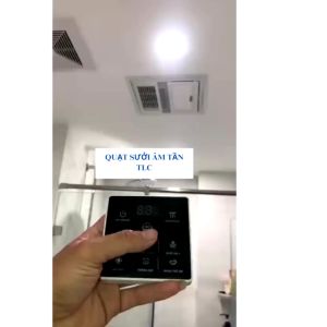 Đèn sưởi nhà tắm Đèn sưởi phòng tắm Quạt sưởi nhà tắm âm trần TLC 30x30