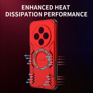 Efficient heat dissipation holes case For Huawei HONOR 400 Lite 5G Hard Armor Shockproof Casing Stand Holder Cover