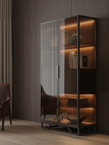 Italian Luxury Minimalist Glass Sideboard