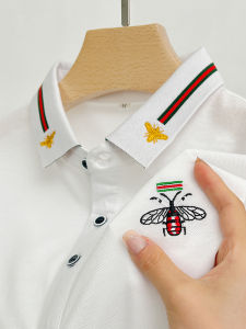 Brand Design Quality Mens POLO-Shirt Lapel Bee Embroid Short Sleeve New summer T-Shirt Business Classic Fashion Trend Menswear