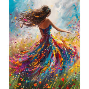 40x50cm Painting By Numbers DIY Paint Kit Drawing Woman Picture Painting Numbers for Adults Decorative Paintings
