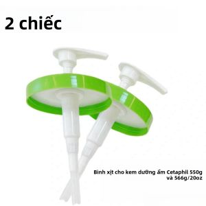 Bình Bơm Kem Dưỡng Ẩm Cetaphil Tương Thích Với Chai 550g/566g Và 453g - Nắp Bơm Dưỡng Ẩm Dành Cho Người Dùng Cetaphil