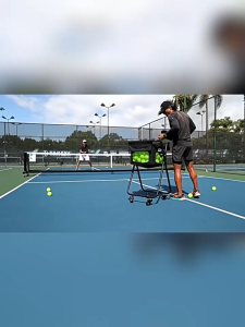 Foldable Tennis Ball Cart Large Capacity Pickleball Storage Basket With Wheels Movable For Softball