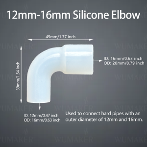 1pc Silicone Elbow Soft Hard Pipes Connector Variable Diameter Elastic Right Angle Rubber Coupling Fish Tank Irrigation Garden