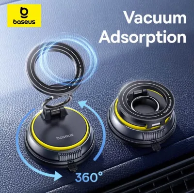 Baseus PrimeTrip VC2 Flex Magnetic Car Mount holder Suction Cup Version Cosmic Black