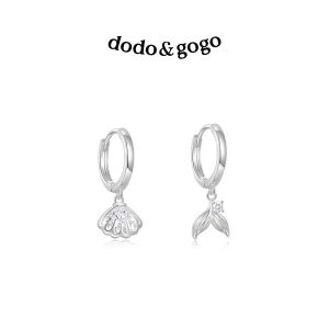 DODO.GOGO | Bông Tai Cao Cấp Hình Sò Bất Đối Xứng