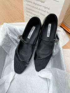 Elevated Retro Mary Jane Shoes for Women Brown Pointed Toe Commuter Friendly Spring Autumn New Style Gentle Fashion Single Shoes