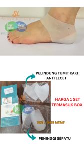 Sol Peninggi Sepatu 5CM Penambah Tinggi Badan Hingga 7CM / Insole Sepatu Sandal Flat Shoes Anti Licin Silikon 1 PASANG