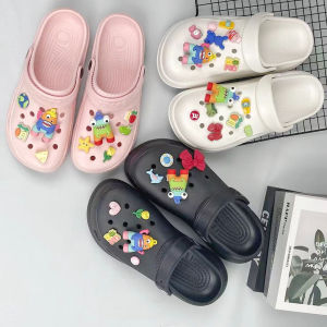 Ins Style Cartoon Monster Crocs Jibbitz Charms Shoes Accessories DIY 3D Personality Ugly Cute Rainbow Monster Garden Shoes Buckle Clogs Decoration for Crocs