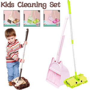 Kids Cleaning Toy Children Play House Toys Cute Cartoon Mini Cleaning Tools Common Sense Training Toys