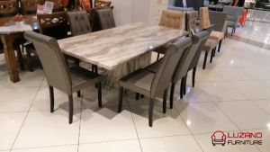 Dining Marble Table with marble legs/ Kitchen