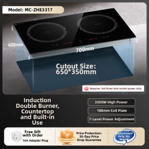 Midea | Home Use Built-in High Power Double Hob Induction Cooktop