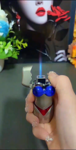 Bật Lửa Gas Gas Khò Bikini Có Đèn Led Nhấp Nháy ( Xài Gas - Lửa Khò 1 Tia Mạnh Mẽ)