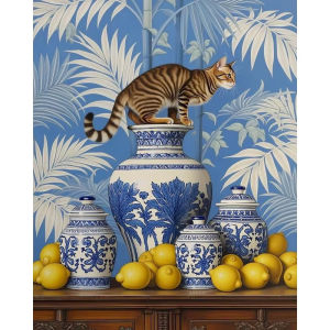 BILIBILI | Oil Painting By Numbers Fresh Fruit pattern Number Drawing Canvas DIY Pictures By Numbers Home Decor