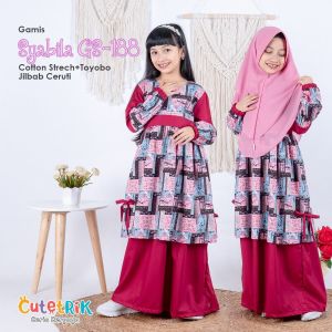GAMIS ANAK PEREMPUAN TERBARU NEW CUTETRIK SET GAMIS ANAK REMAJA - BAJU MUSLIM ANAK PEREMPUAN