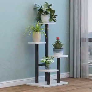 Plant Stand 4 Tier Indoor Metal Flower Shelf for Multiple Plants Corner Tall Flower Holders for Patio Garden Living Room Balcony Bedroom