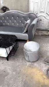 Bàn trà hột xoài mặt kính kèm tủ gỗ cao cấp - thương hiệu Ngọc Mai - bh 1 năm