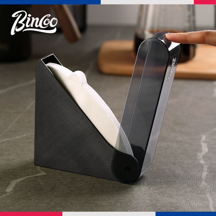 Bincoo Hand Made Coffee Filter Paper Storage Box V60 FanShaped Filter