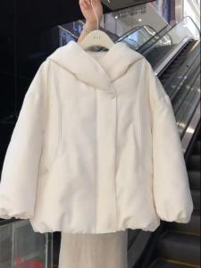 White Cotton-Padded Cloth Womens Winter 2024 New Arrival Best Selling Thickened Heattech Classic Style Cotton Coat Puffer Jacket Thick Coat