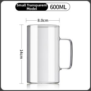 Large Capacity Heat Resistant Glass Cup 1000ml