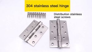 (2PCS)304 Stainless steel Door Hinges drawer bisagra Flat hinges Heavy Duty 3x3/3.5x3.5/4x4/4x3/5x3