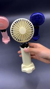 GS11 6 Modes Handheld Fan Mini Portable Foldable Small Fan Digital Display Office Student Small Fan