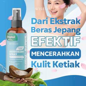 WISELIE Deodorant Spray Penyegar Ketia || Spray Anti bau Hingga 24 jam bahan Alami Non Alkohol Tidak Berbahaya Untuk Kulit