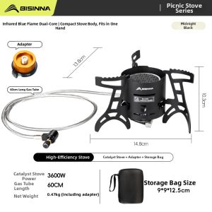 BSWOLF | Portable Foldable Split Flame Disc Stove Camping Stove