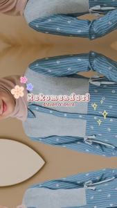 AQILLA KEMEJA TERBARU SALUR BUNGA KOMBINASI BRUKAT PREMIUM