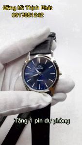 Đồng Hồ Nam ORT Dây Da Kính Sapphire Chống Nước