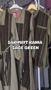 Sarimbit Keluarga Rauna Terbaru / Rania -Sage Green  / Fashion Muslim Lebaran