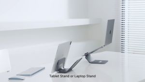 JSAUX Laptop Stand Aluminum Notebook Mount Computer Holder for Work Office Desk Compatible with MacBook Air Pro Dell XPS HP Lenovo