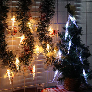 YESPERY 3M คริสต์มาสน้ำแข็งหลอดไฟประดับแบบสายหลอดไฟแอลอีดีคริสต์มาสปีใหม่ไฟของแต่งบ้านงานเลี้ยง