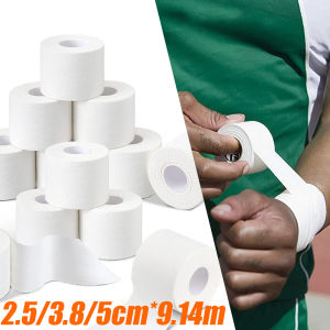 9.14m/Roll Sports Tape Pressure Bandage Basketball Football White Patch Ankle Strap Finger Skin Membrane Strain Support Sports Bandage