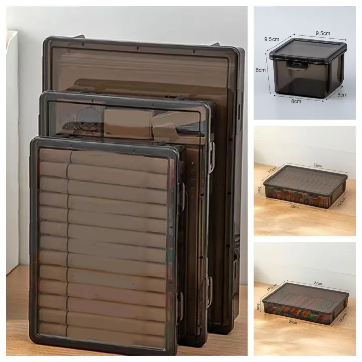 1Pc Plastic Paper Storage Box A4 File Document Organizer Clear ...