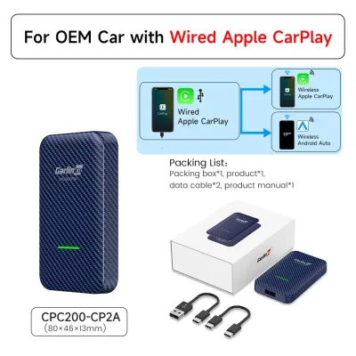 CarlinKit | CarlinKit 5.0 & 4.0 Wireless CarPlay Adapter Android Auto Dongle Smart Car Play Box for iOS & Android Multi-Device Supported