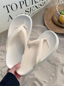 Thin Strip Womens Sandals Soft Sole Anti-Slip Beach Shoes Pure Color Versatile Slip-On Flats for Youth