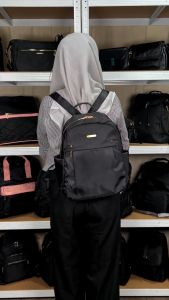 Peonia PNA CINTYA Water Resistant Ransel  Tas Wanita Punggung  Kantor Kerja Sekolah Kuliah Outdoor Trendy Fashion Style Travel Casual Backpack Anak Remaja Perempuan Selempang Cewek Bag