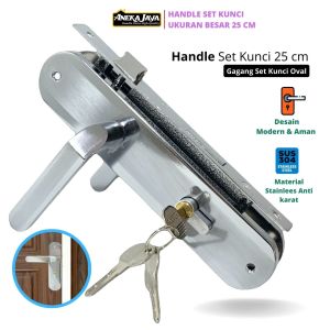 Handle Set Kunci Besar Tanggung Kecil 25 cm 20 cm 15 cm Gagang Pegangan Tarikan Pintu Rumah Kamar Stainlees Awet Murah Terbaru