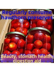 Sweet and Sour Appetizing Hawthorn Canned 510g per Bottle 4 Bottles