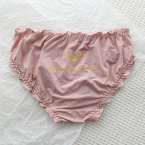 plus Size Ice Silk Briefs Breathable Thin Middle Waist Triangle Cotton Crotch Antibacterial Underwear for Teen Girls