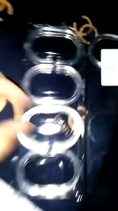 24PCS White Plastic c Shape Bath Shower Ring Multifunctional  Loop Bendable Bathroom Curtain Hooks