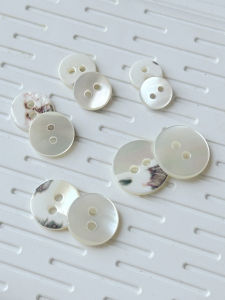 Nút Vỏ Sò Tự Nhiên DIY Nút Áo Sơ Mi Nút Áo Len Cardigan Nút Áo Ngủ Nút Tròn Phẳng Nút Vỏ Sò Hình Tháp Cho Trẻ Em