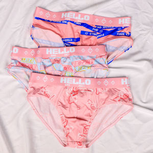 Men Underwear Boys Modal Briefs Mens Summer Antibacterial Youth Cartoon Pink Mens Shorts