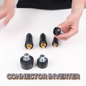 CONNECTOR INVERTER 10-25MM MALE.FEMALE SAMBUNGAN KABEL LAS COLOKAN TRAVO LAS 120A 140A 160A KUNINGAN