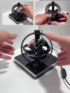 Máy Lên Dây Đồng Hồ Tự Động 360 Độ USB Stereoscopic ° Giá Đỡ Màn Hình Xoay Gyro Dành Cho Đồng Hồ Cơ Nam Bộ Truyền Động Xoay Cuộn Dây